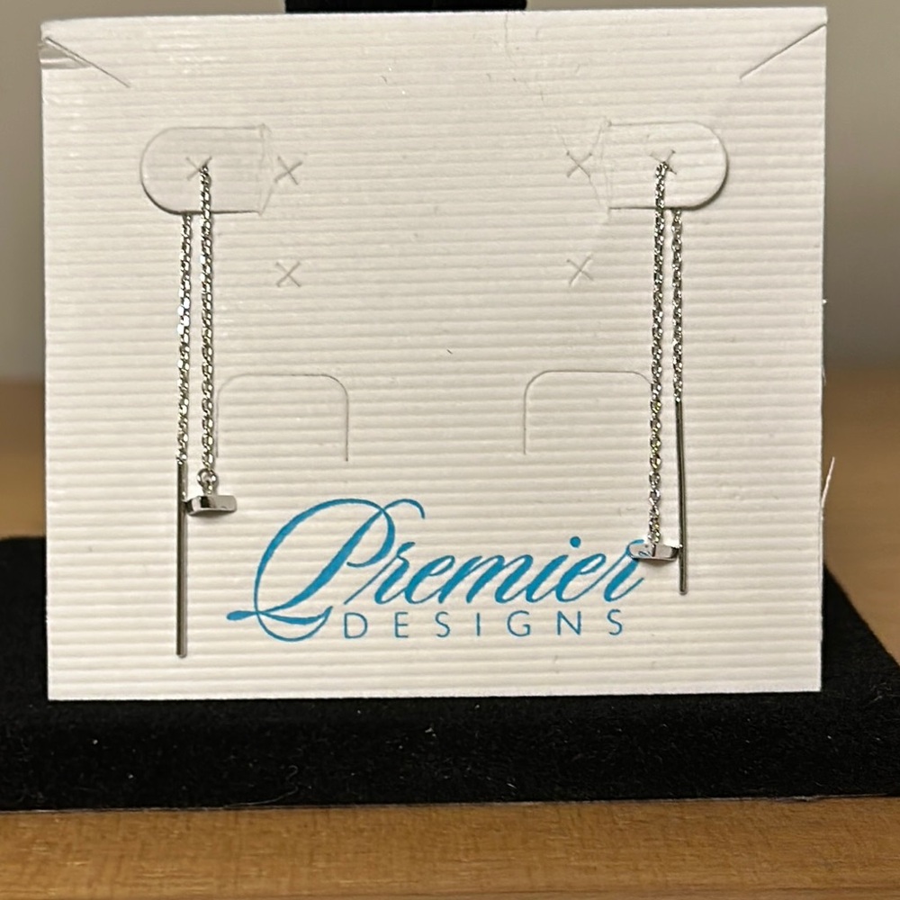 Premier Designs Silver Drop Earrings